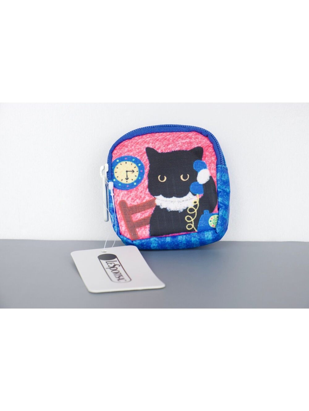 LeSportsac Cat-Themed Mini Coin Pouch NWT